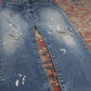 Levi's W30 L30 Straight Leg Classic Ripped Style Blue Denim Jeans