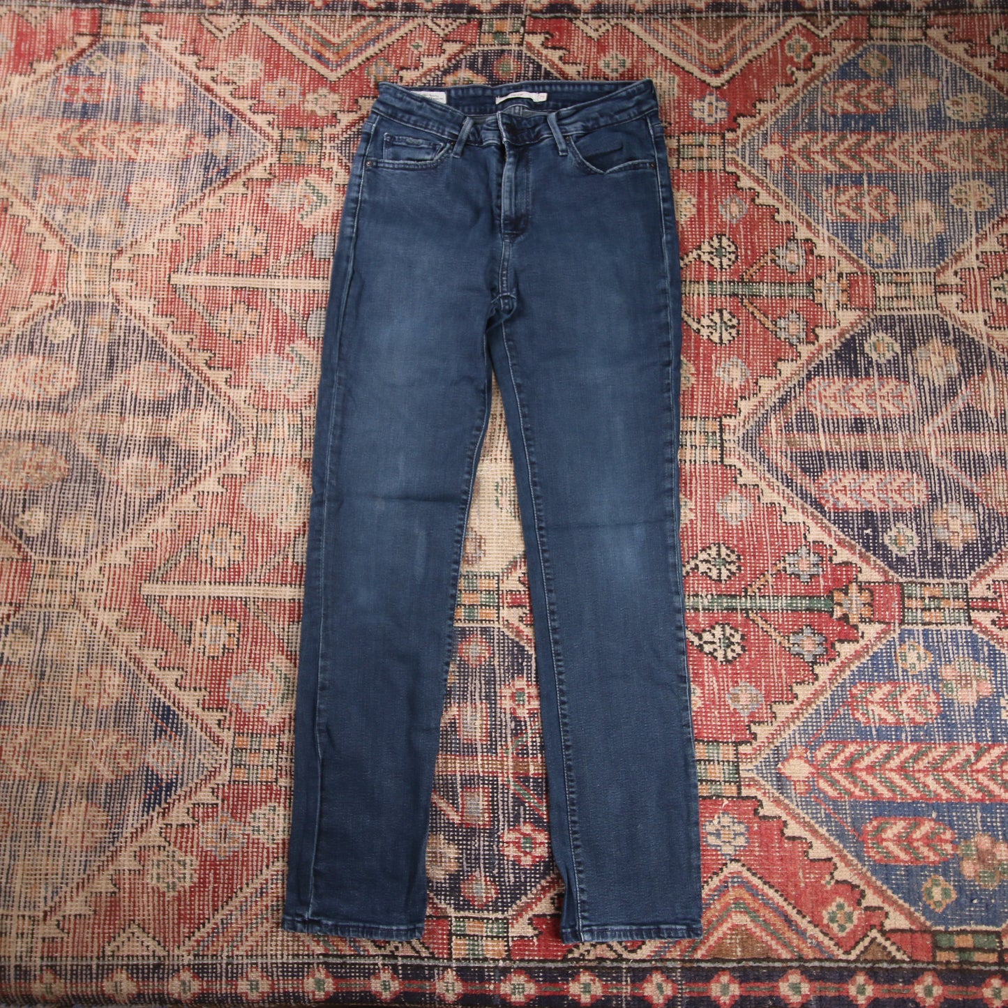 Levi's 712 Capital E W28 L29 Slim Fit Blue Denim Jeans