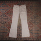 Levi's W28 L29 Flared White Denim Jeans