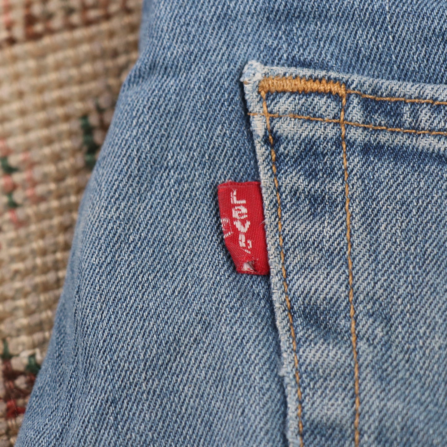 Levi's W36 L31 Straight Leg Relaxed Fit Blue Denim Jeans