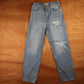 Levi's 721 Red Tab W30 L30 Loose Straight Leg Classic Ripped Style Blue Denim Je