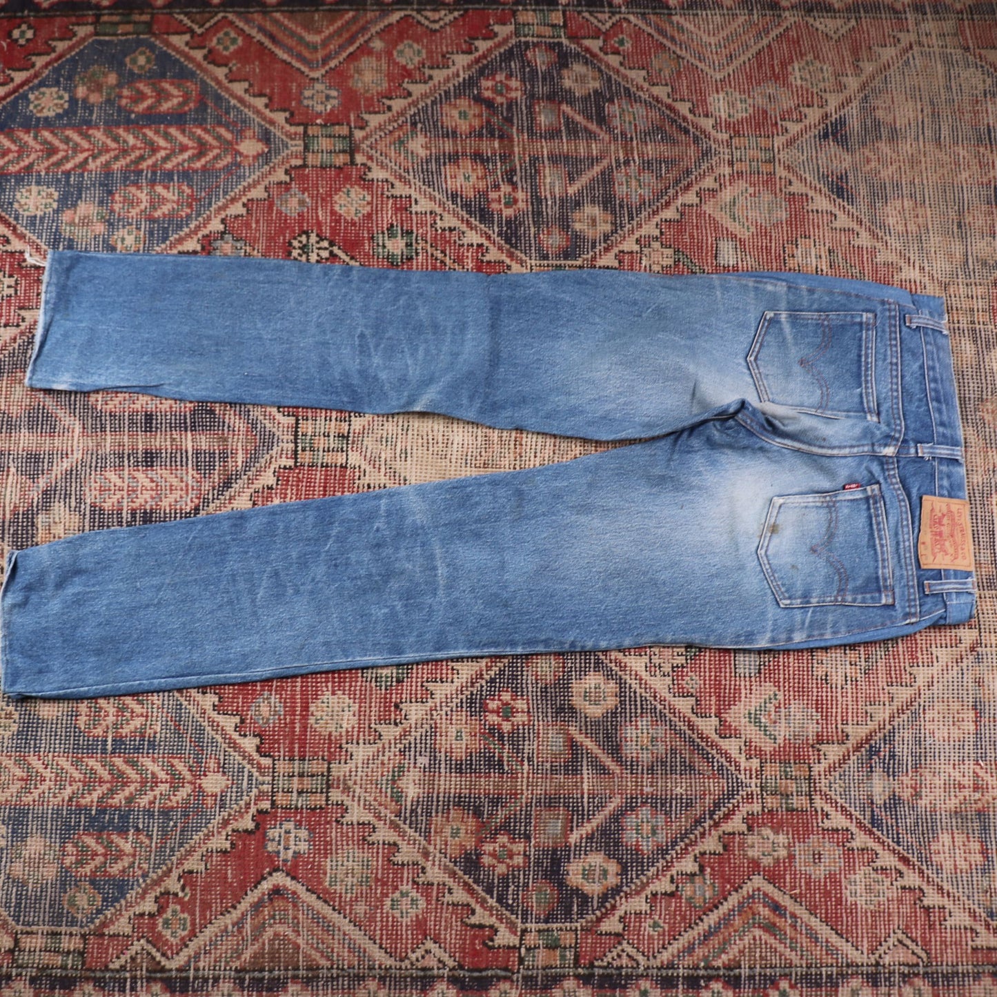 Levi's W28 L31 Straight Leg Blue Denim Jeans