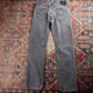 Levi's 504 W36 L32 Straight Leg Regular Fit Classic Ripped Style Grey Denim Jean