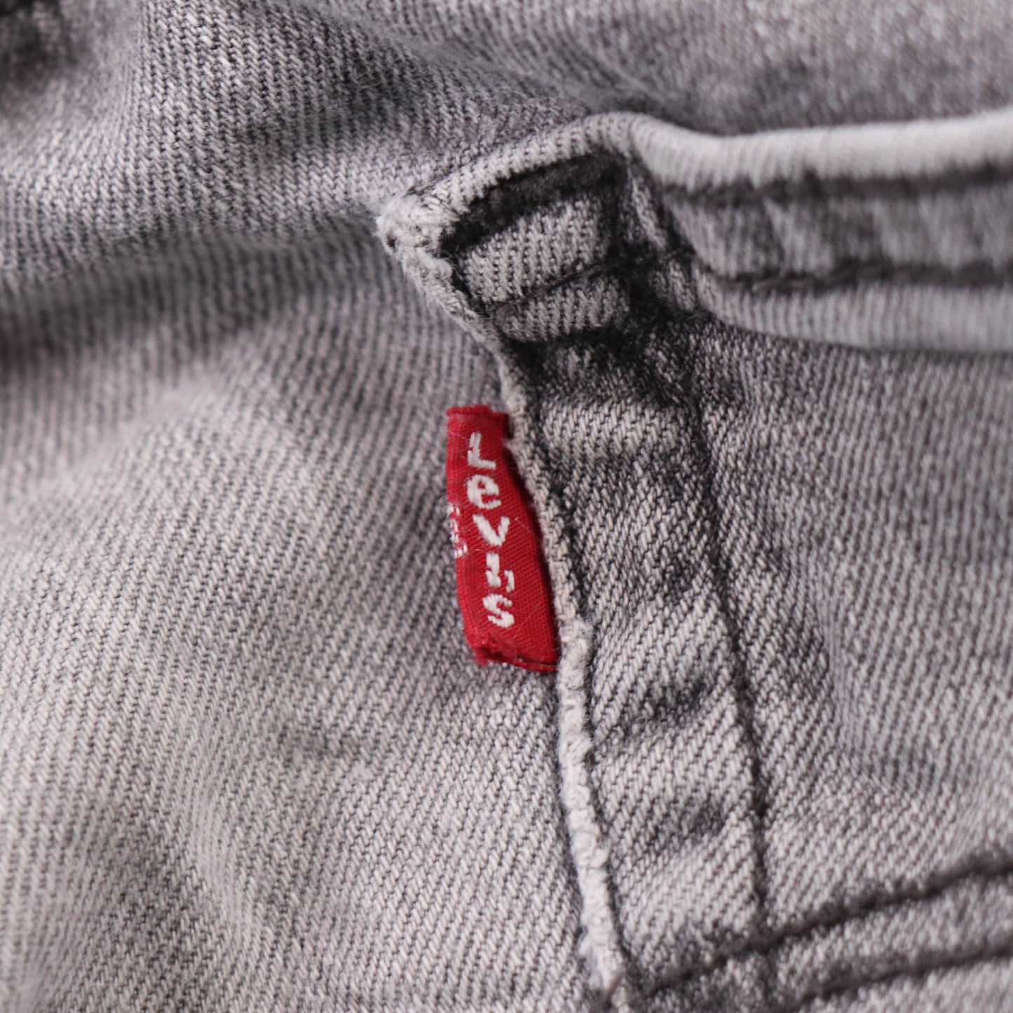 Levi's 511 Red Tab W26 L30 Slim Fit Grey Denim Jeans