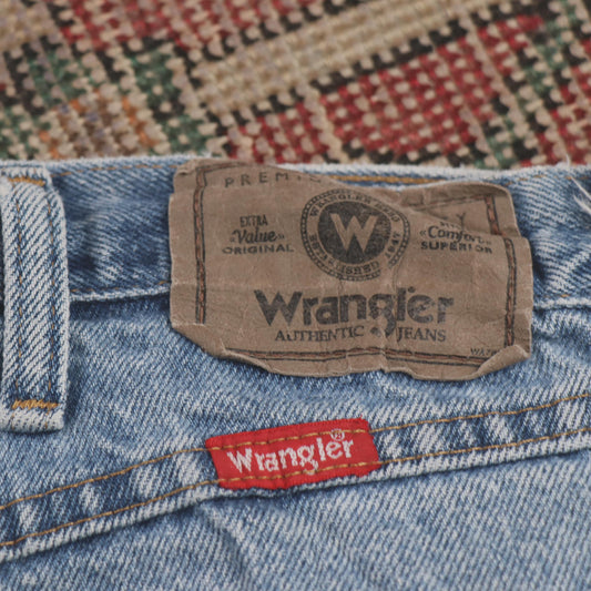 Wrangler W38 L31 Straight Leg Blue Denim Jeans