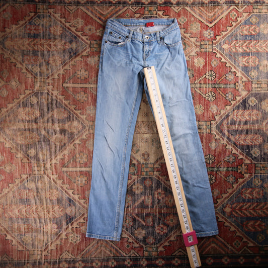 Levi's 512 Red Tab W34 L30 Tapered Leg Slim Fit Blue Denim Jeans