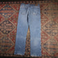 Wrangler W34 L30 Straight Leg Loose Fit Blue Denim Jeans