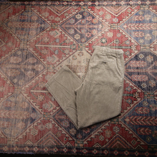 Unbranded W34 L29 Straight Leg Beige Corduroy Trousers