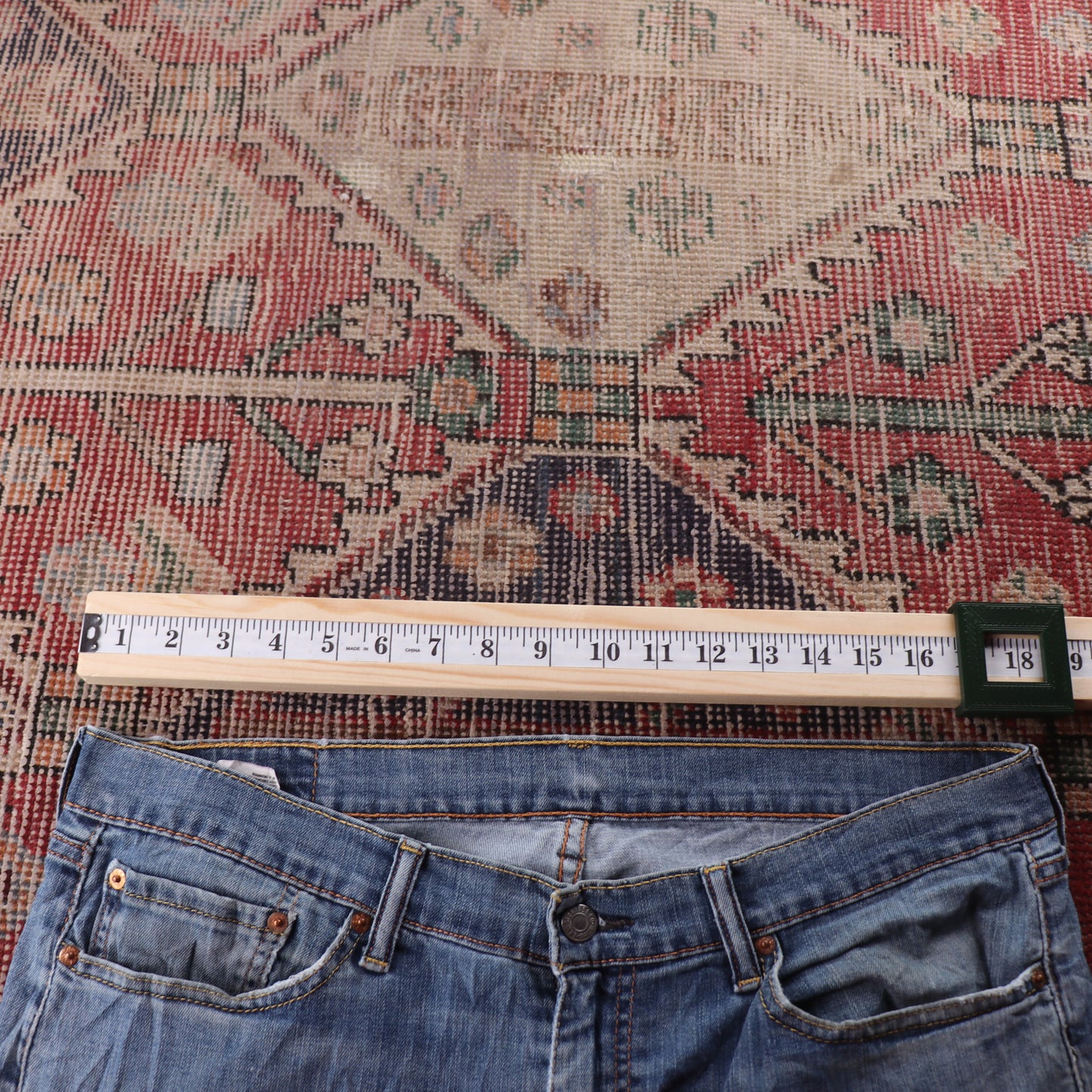 Levi's 550 Red Tab W36 L25 Tapered Leg Relaxed Fit Blue Denim Jeans