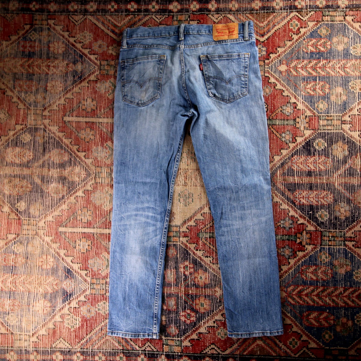 Levi's Red Tab W26 L30 Slim Classic Ripped Style Blue Denim Jeans