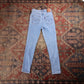 Levi's 721 W24 L25 Skinny Classic Ripped Style Blue Denim Jeans