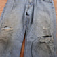 Levi's 505 Red Tab W38 L30 Straight Leg Regular Fit Classic Ripped Style Blue De