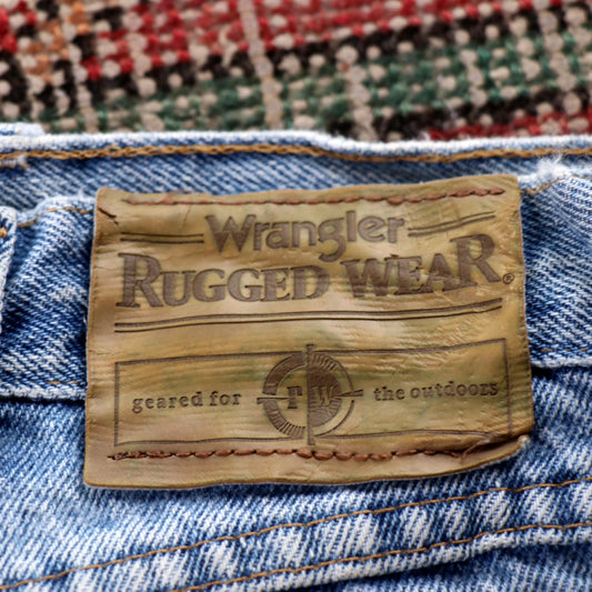 Wrangler W34 L31 Straight Leg Blue Denim Jeans