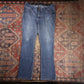 Lee W40 L32 Straight Leg Loose Fit Blue Denim Jeans
