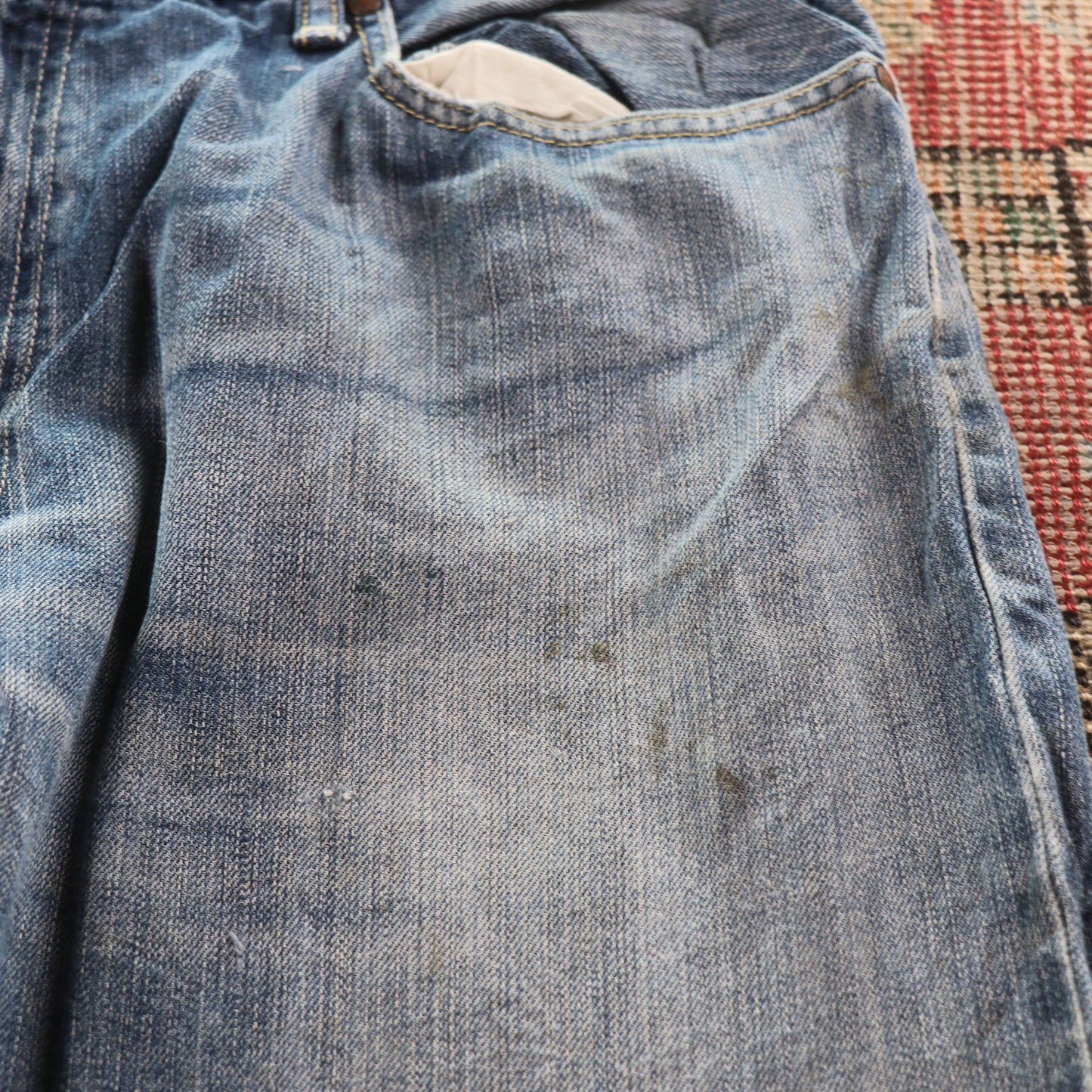 Levi's 505 Red Tab W38 L30 Straight Leg Regular Fit Blue Denim Jeans