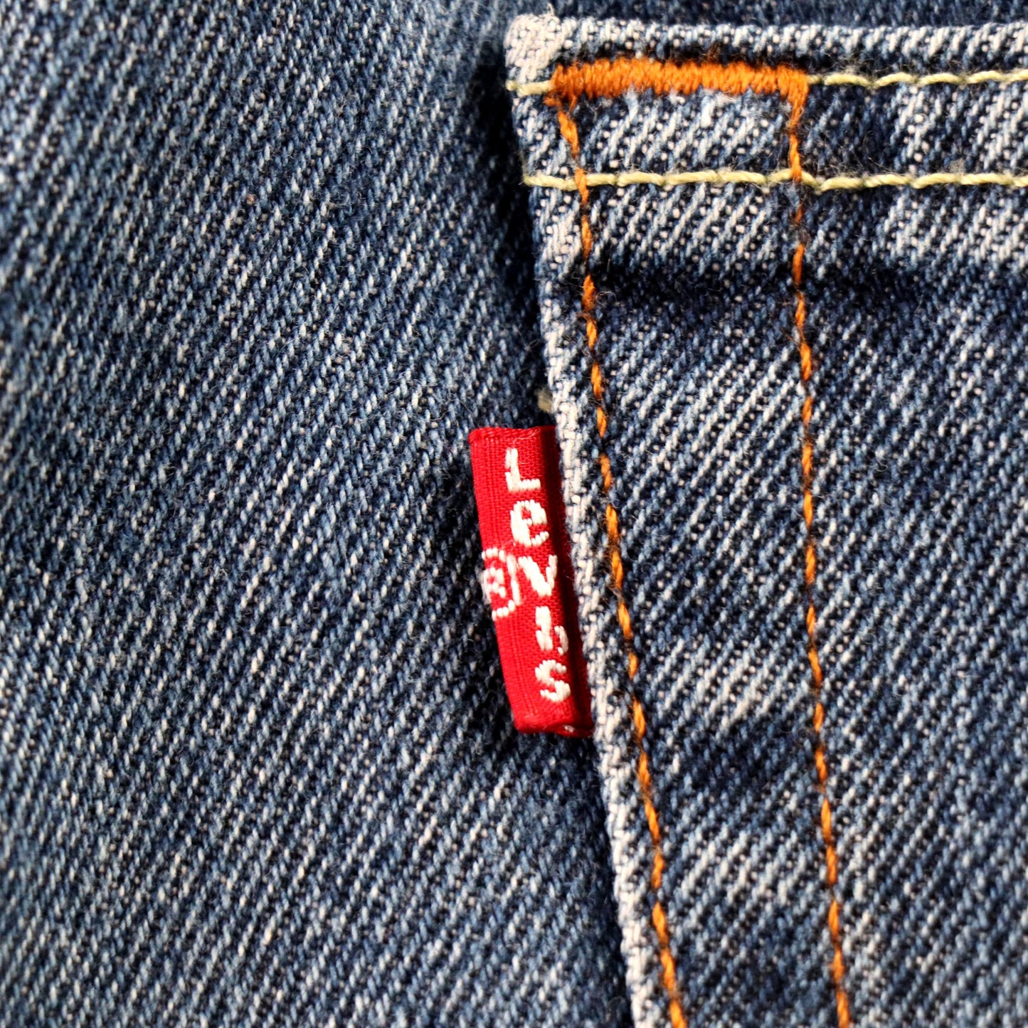 Levi's 505 Red Tab W34 L30 Straight Leg Regular Fit Blue Denim Jeans