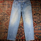 Levi's 550 W40 L31 Tapered Leg Relaxed Fit Classic Ripped Style Blue Denim Jeans