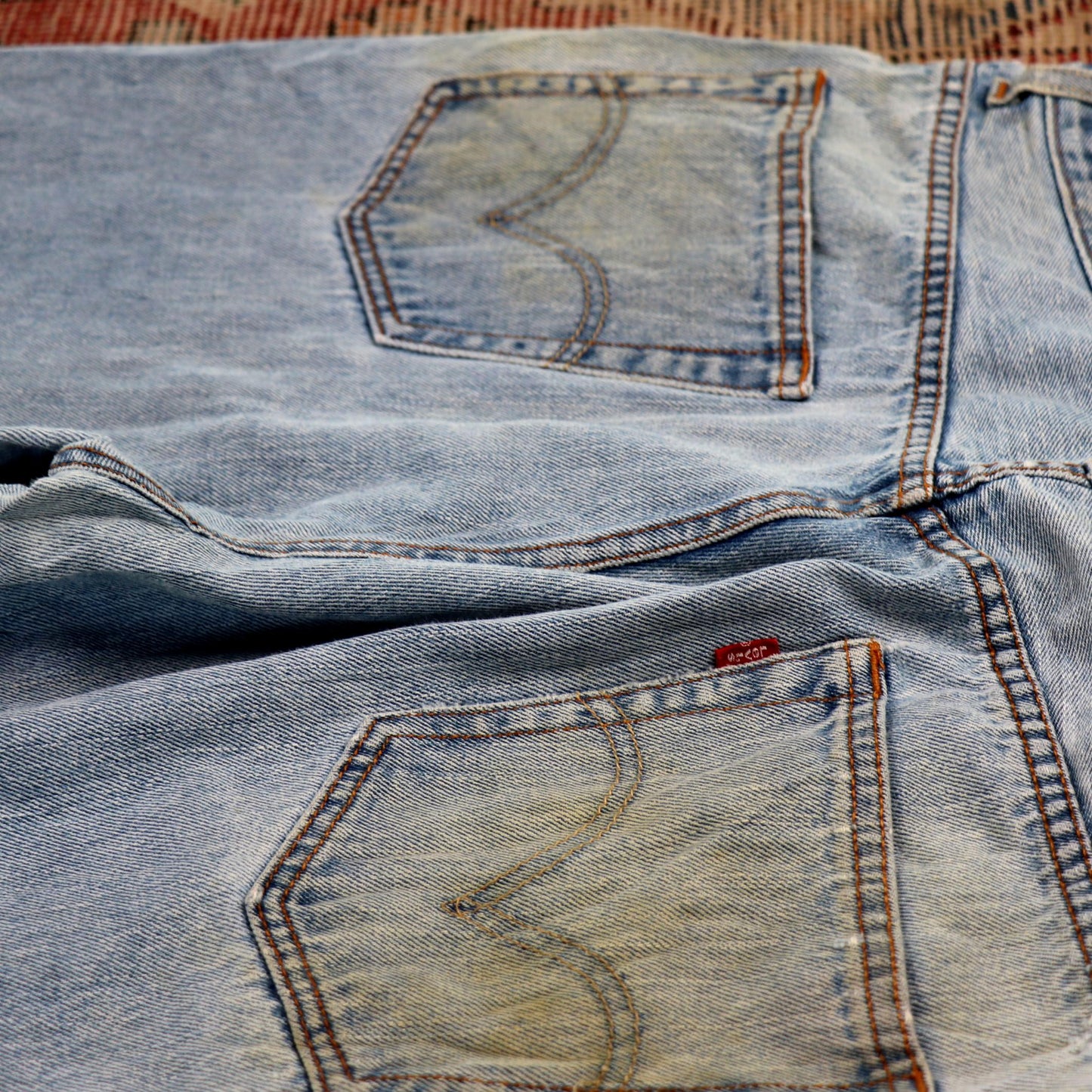 Levi's 550 W36 L28 Tapered Leg Relaxed Fit Blue Denim Jeans