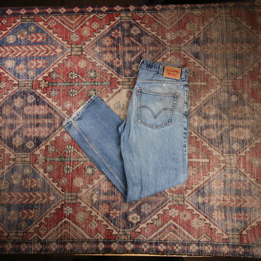 Levi's 505 W38 L32 Straight Leg Regular Fit Blue Denim Jeans