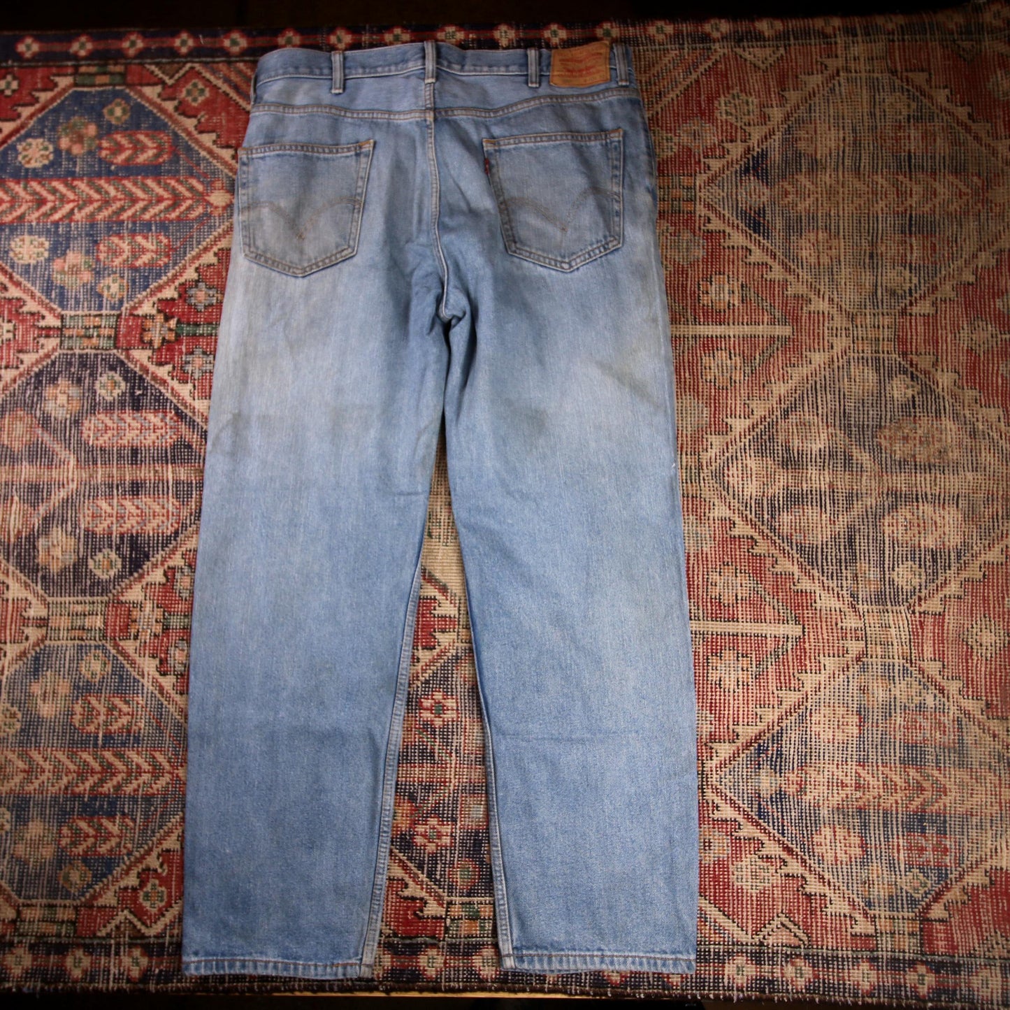 Levi's 550 W38 L30 Tapered Leg Relaxed Fit Blue Denim Jeans