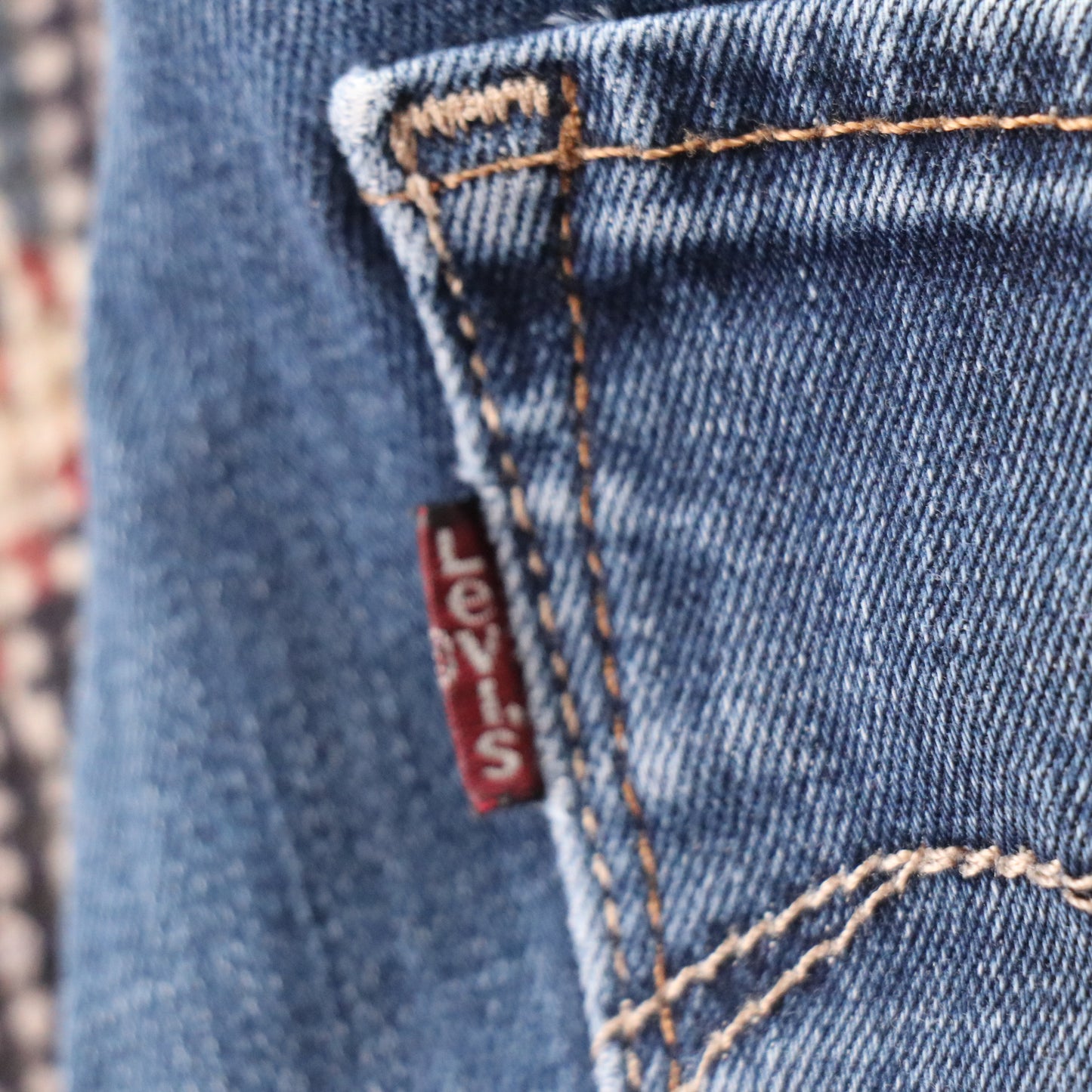 Levi's 197 Red Tab W26 L30 Slim Straight Blue Denim Jeans