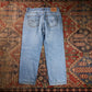 Levi's 504 W36 L27 Straight Leg Regular Fit Blue Denim Jeans