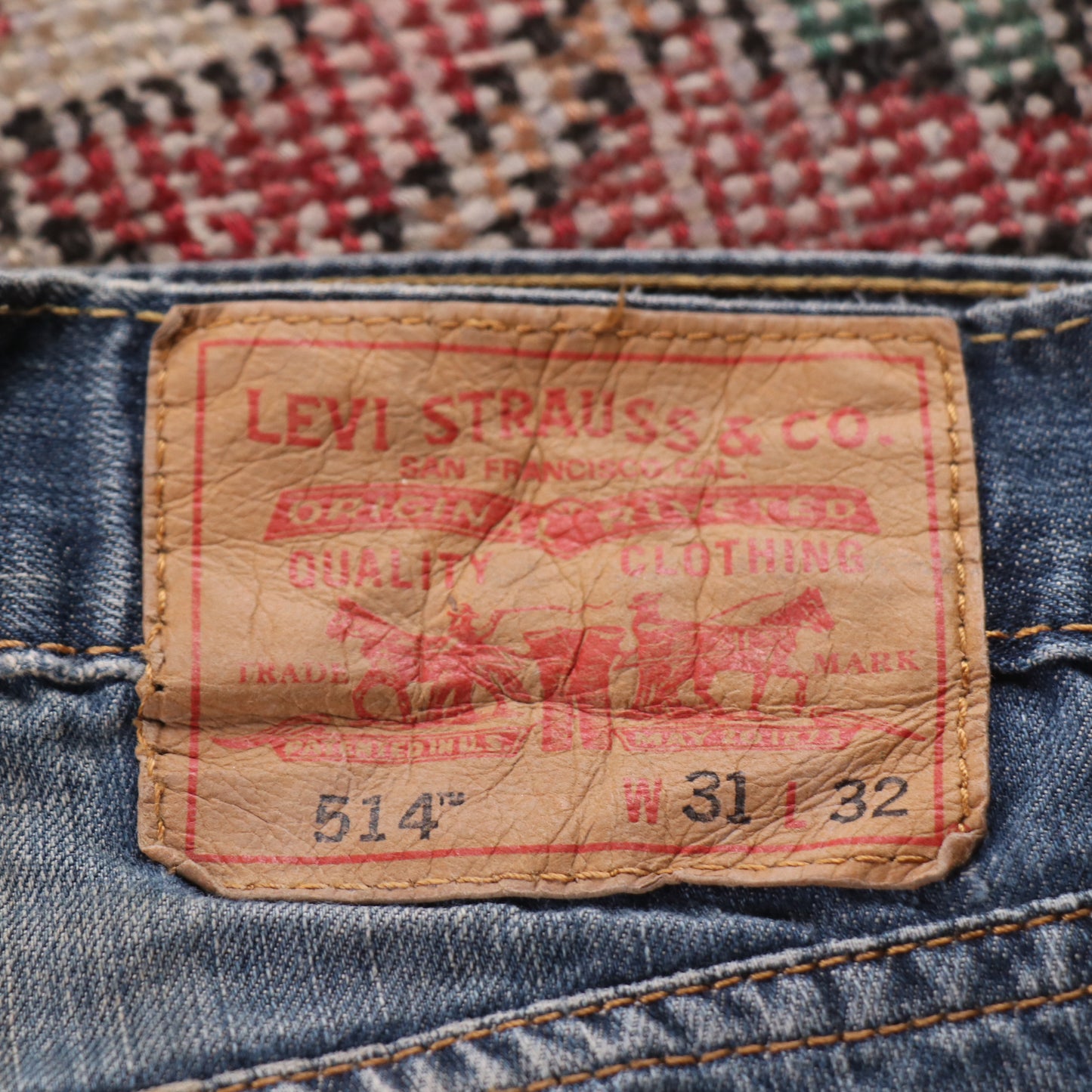 Levi's 514 W30 L30 Straight Leg Blue Denim Jeans