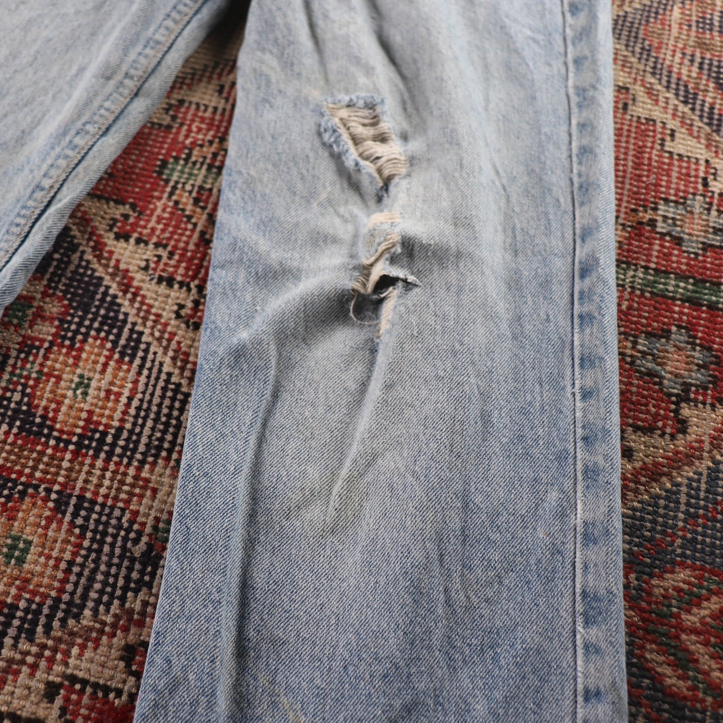 Levi's 705 Orange Tab W28 L30 Straight Leg Blue Denim Jeans