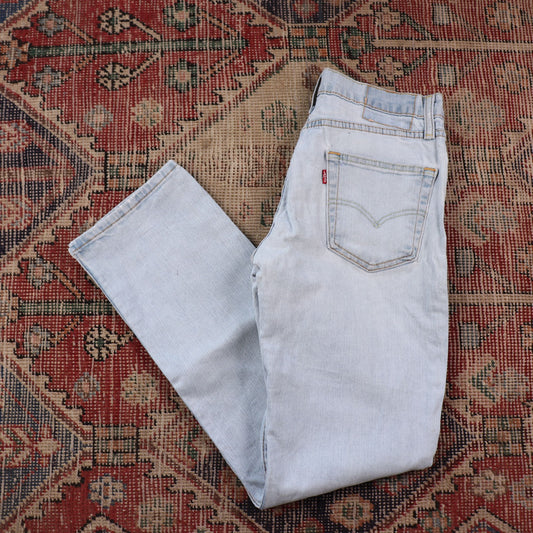 Levi's W26 L27 Straight Leg Blue Denim Jeans