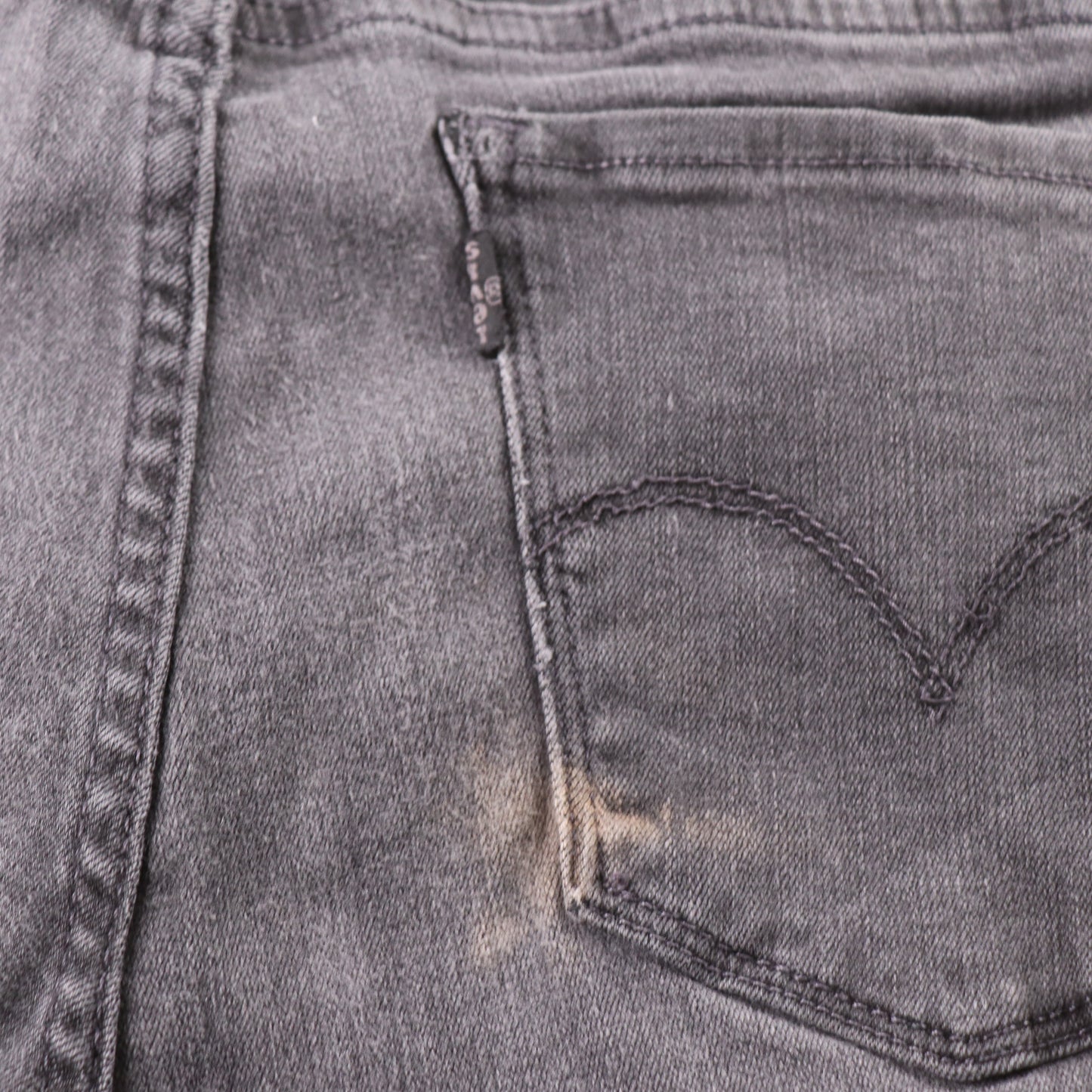 Levi's 710 Black Tab W28 L29 Super Skinny Grey Denim Jeans
