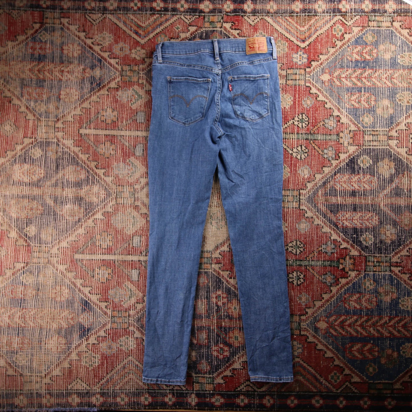 Levi's 311 Red Tab W28 L30 Skinny Blue Denim Jeans