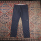 Dickies Double Knee W34 L29 Straight Leg Slim Fit Blue Cotton Blend Trousers