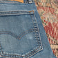 Levi's 513 W33 L32 Straight Leg Slim Fit Blue Denim Jeans