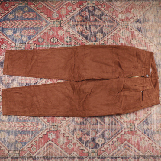 Unbranded W30 L27 Straight Leg Brown Corduroy Trousers