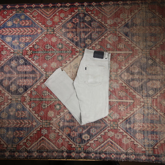 Levi's 513 W30 L29 Straight Leg Slim Fit Grey Denim Jeans