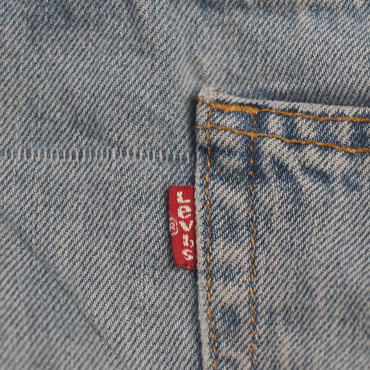 Levi's 505 W34 L29 Straight Leg Regular Fit Blue Denim Jeans