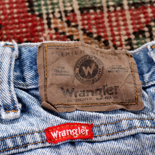Wrangler W36 L31 Straight Leg Blue Denim Jeans