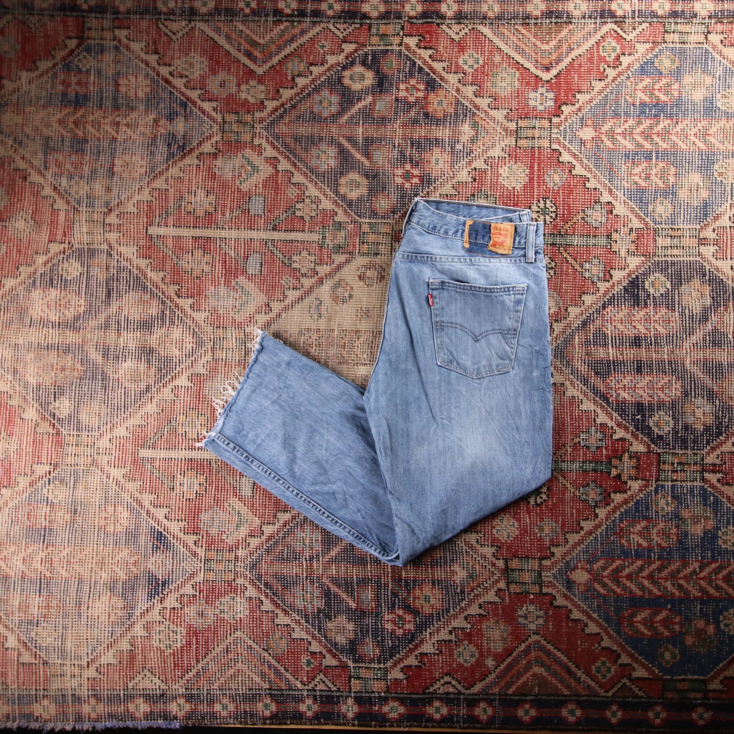 Levi's Red Tab W34 L26 Straight Blue Denim Jeans