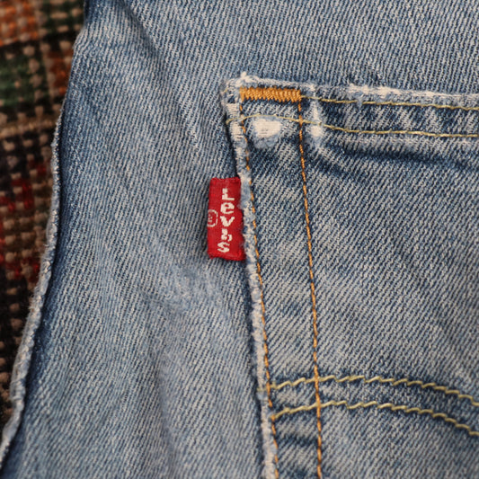 Levi's 511 W30 L34 Slim Fit Classic Ripped Style Blue Denim Jeans