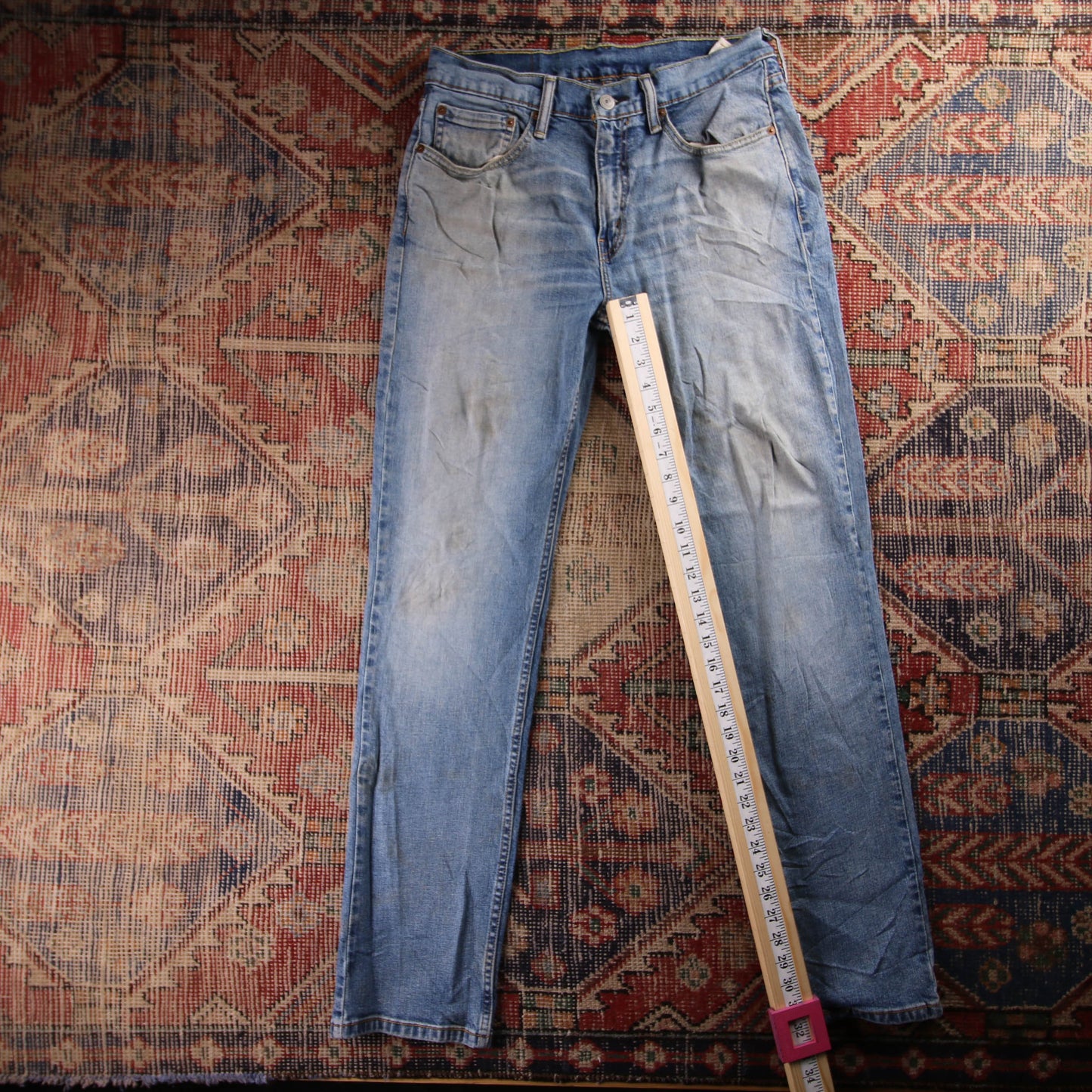Levi's 514 Red Tab W30 L32 Straight Leg Blue Denim Jeans