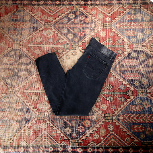 Levi's W36 L30 Straight :Leg Black Denim Jeans