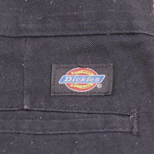 Dickies W34 L27 Straight Leg Black Cotton Blend Trousers