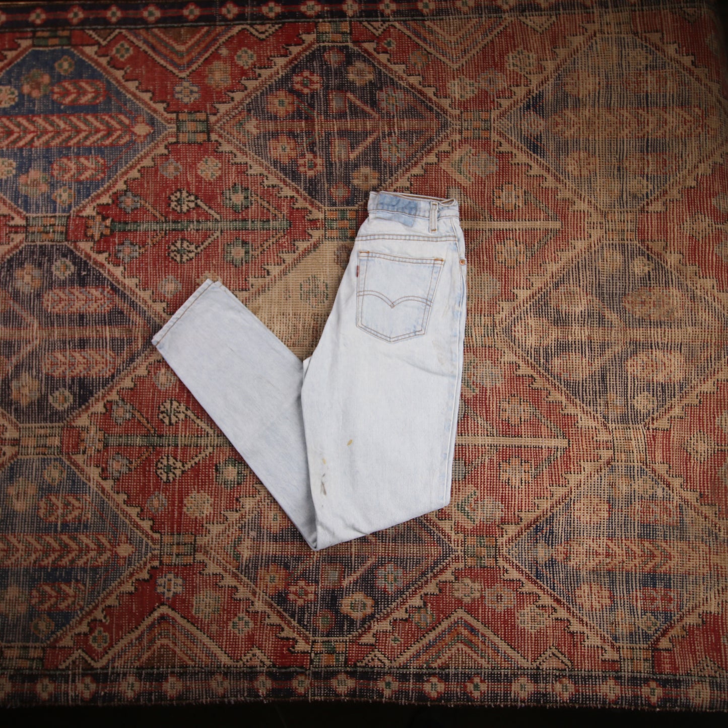 Levi's W28 L30 Tapered Leg Relaxed Fit Blue Denim Jeans