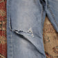 Levi's 511 W26 L29 Slim Fit Classic Ripped Style Blue Denim Jeans