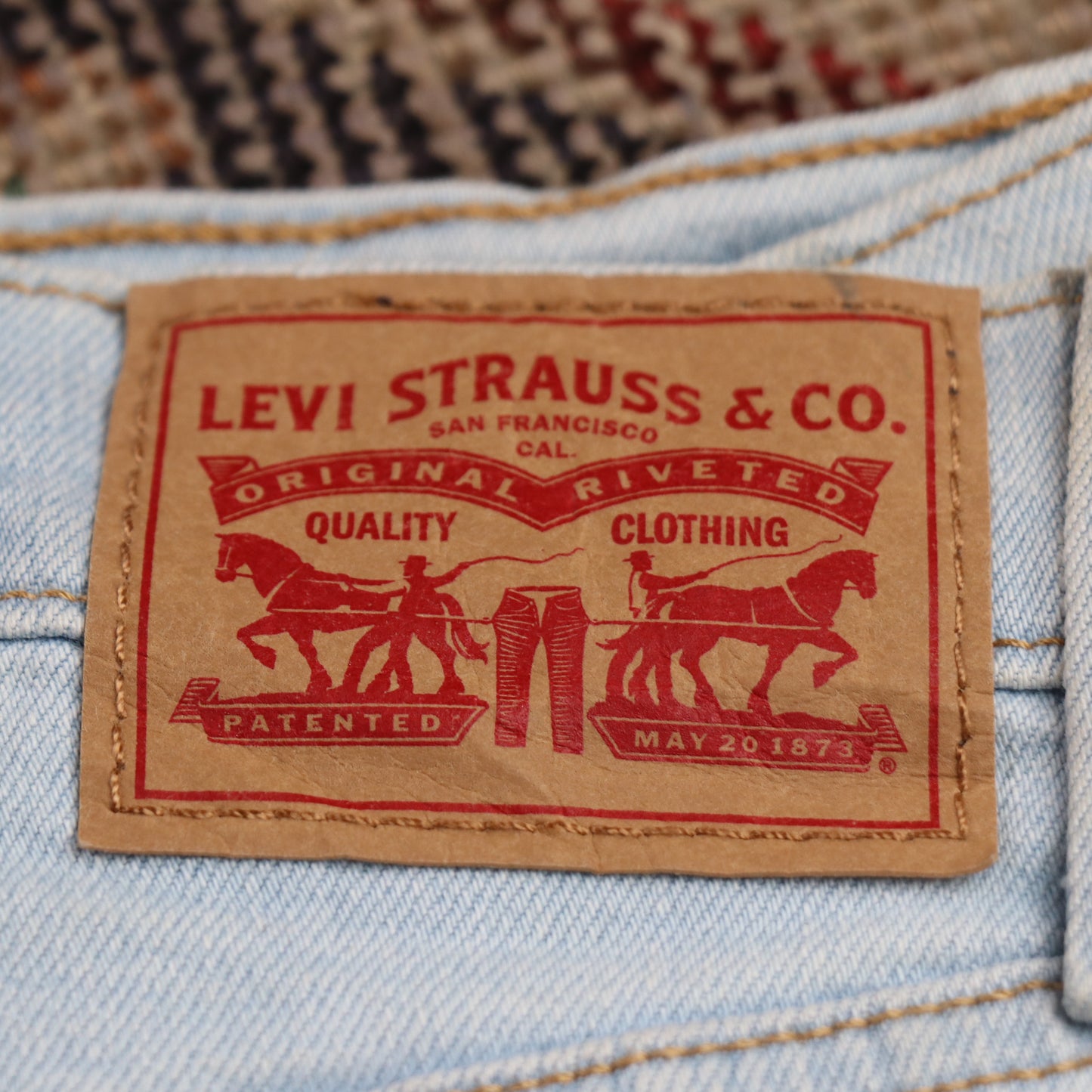 Levi's W28 L26 Straight Leg Blue Denim Jeans