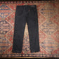 Levi's W34 L29 Straight Leg Black Denim Jeans