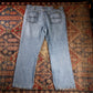 Lee W40 L29 Straight Leg Relaxed Fit Blue Denim Jeans