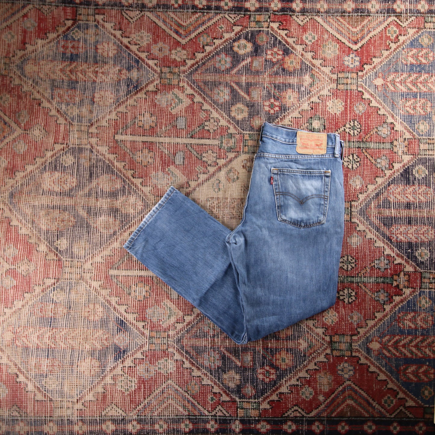 Levi's Red Tab W34 L29 Straight Leg Blue Denim Jeans