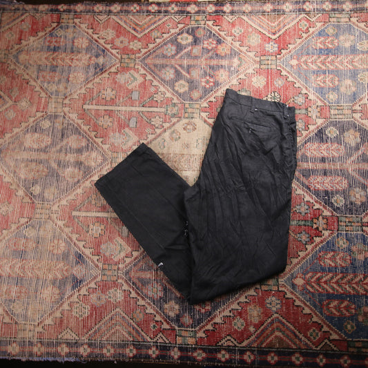 Levi's W36 L32 Loose Fit Black Cotton Blend Trousers