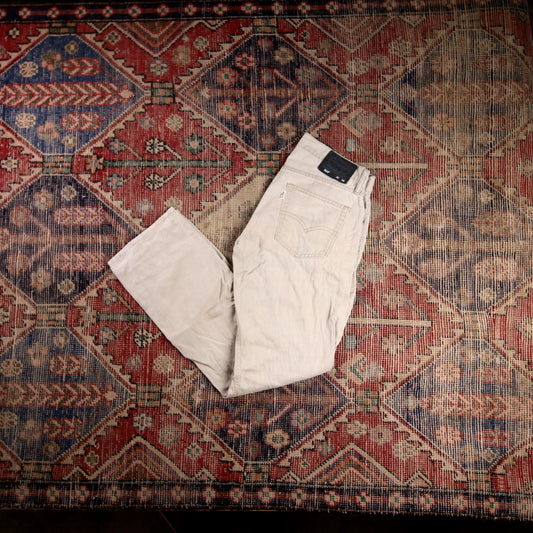 Levi's 514 W30 L30 Straight Leg Beige Denim Jeans